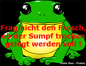 frag nicht den Frosch