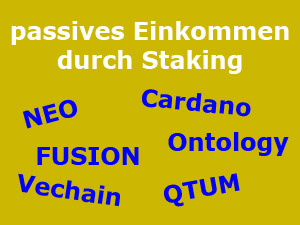 passives regelmiges Einkommen durch Staking