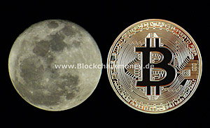 Bitcoin Mond - Blockchainmoney Fotos