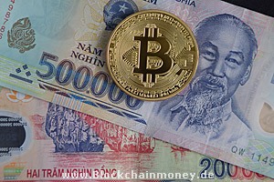 Bitcoin, Vietnamesischer Dong - Blockchainmoney Fotos